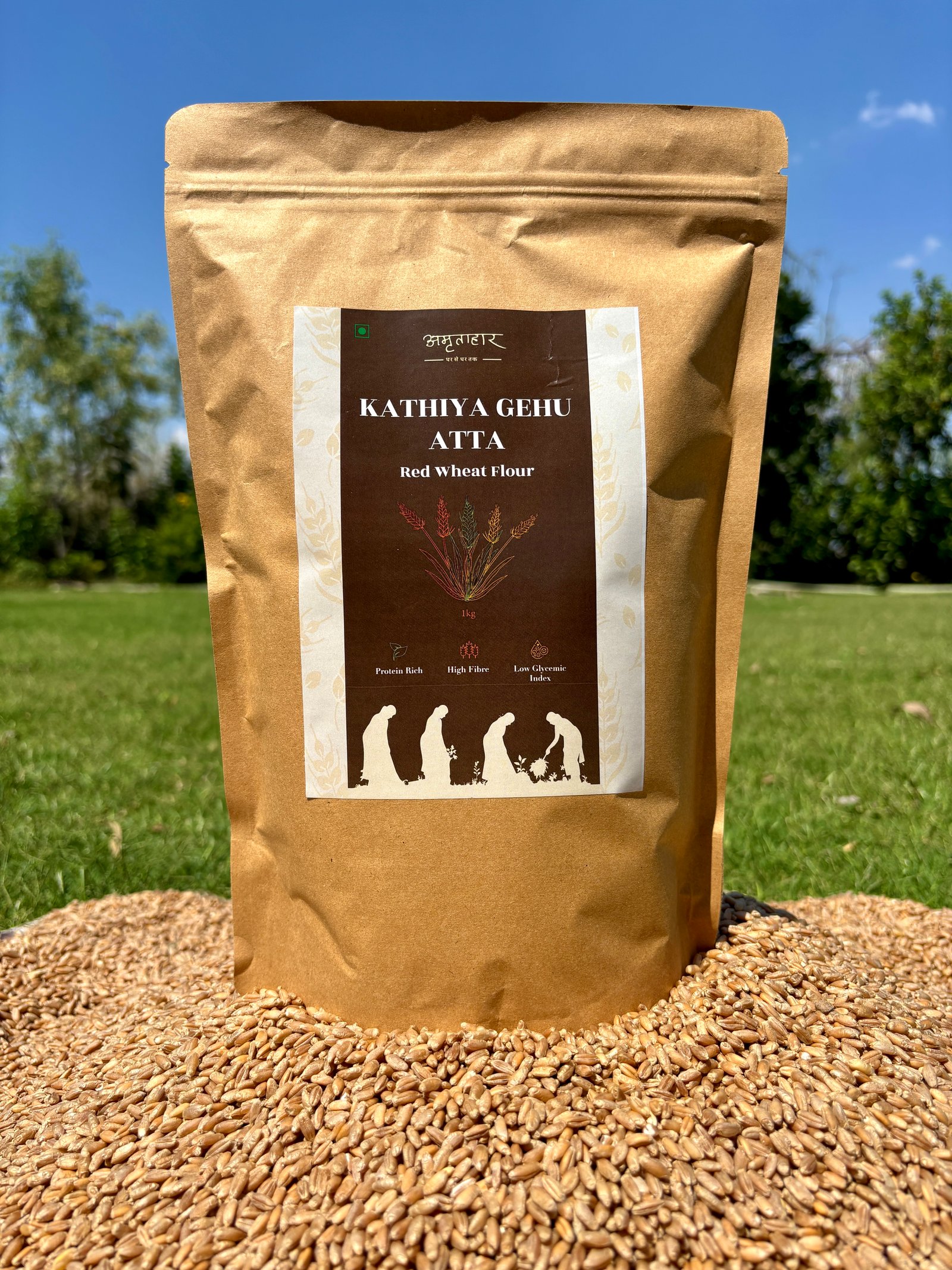 Red Wheat Flour (Kathiya Gehu Atta)